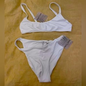 Bella Dahl white bikini NWT S / M